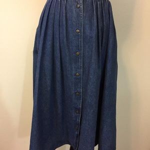 Gloria Vanderbilt Vintage 1990’s Jean skirt sz12PT